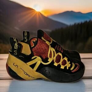 La Sportiva Genius Climbing Shoes Size US Mens 9.5 Womens 10.5 42.5 Unisex